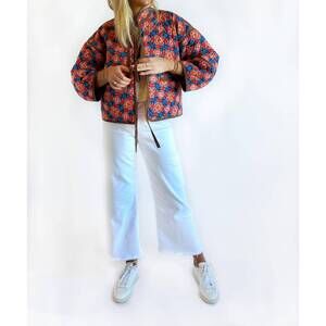 NEW BROOKS AVENUE eloise reversible quilted jacket in midnight in paris